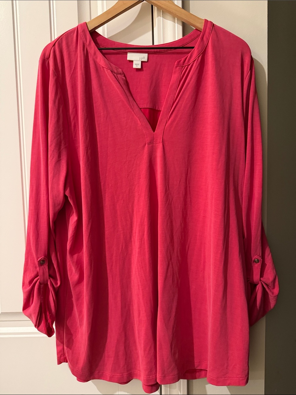 J Jill Model Blend Tunic tab sleeves size XL